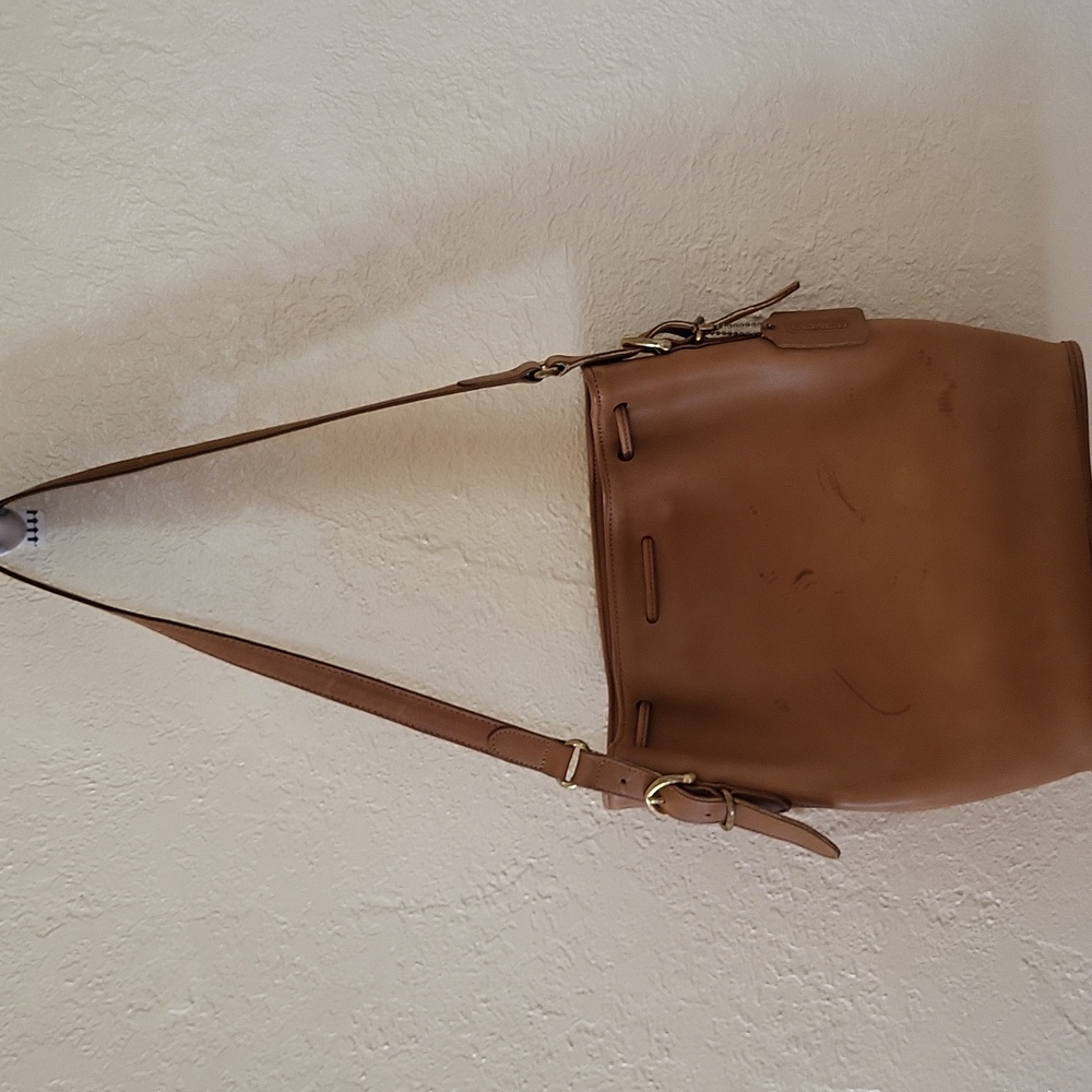 Vintage Coach Equestrian Drawstring Bucket Bag USA - Picture 5 of 14